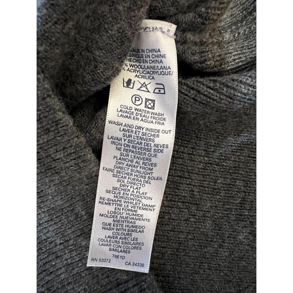 French Connection Long Gray Sweater Sz S - Picture 2 of 4